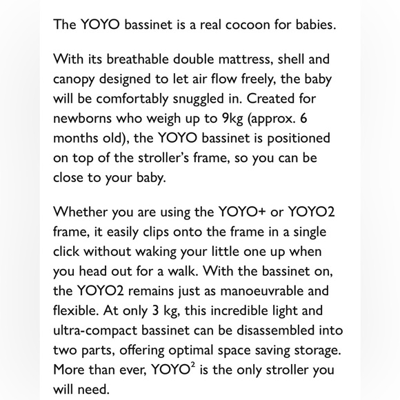 Stokke Babyzen YOYO Bassinet in Aqua - Picture 11 of 12